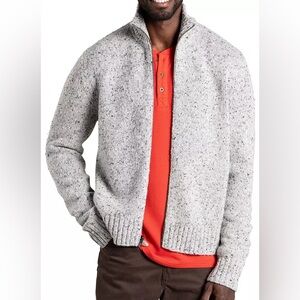 Toad&Co Wilde Full Zip Long Sleeve Sweater Heather Grey Men’s